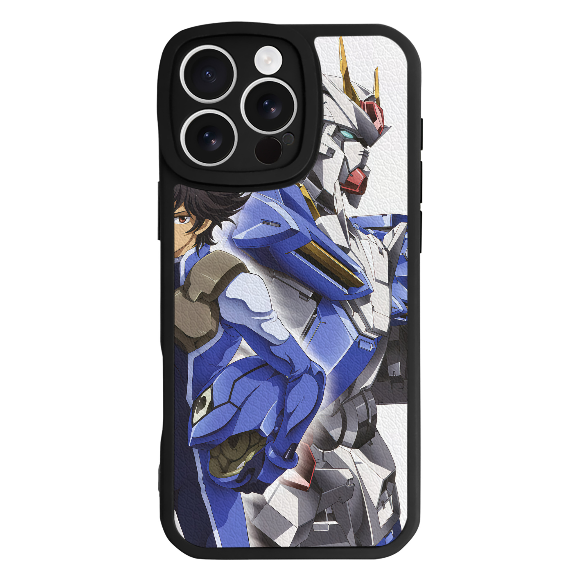 （画像用） 機動戦士ガンダム Mobile Suit Gundam 【iPhone 16シリーズ対応】シリコンスマホケース（レザー調） 材質：シリコン